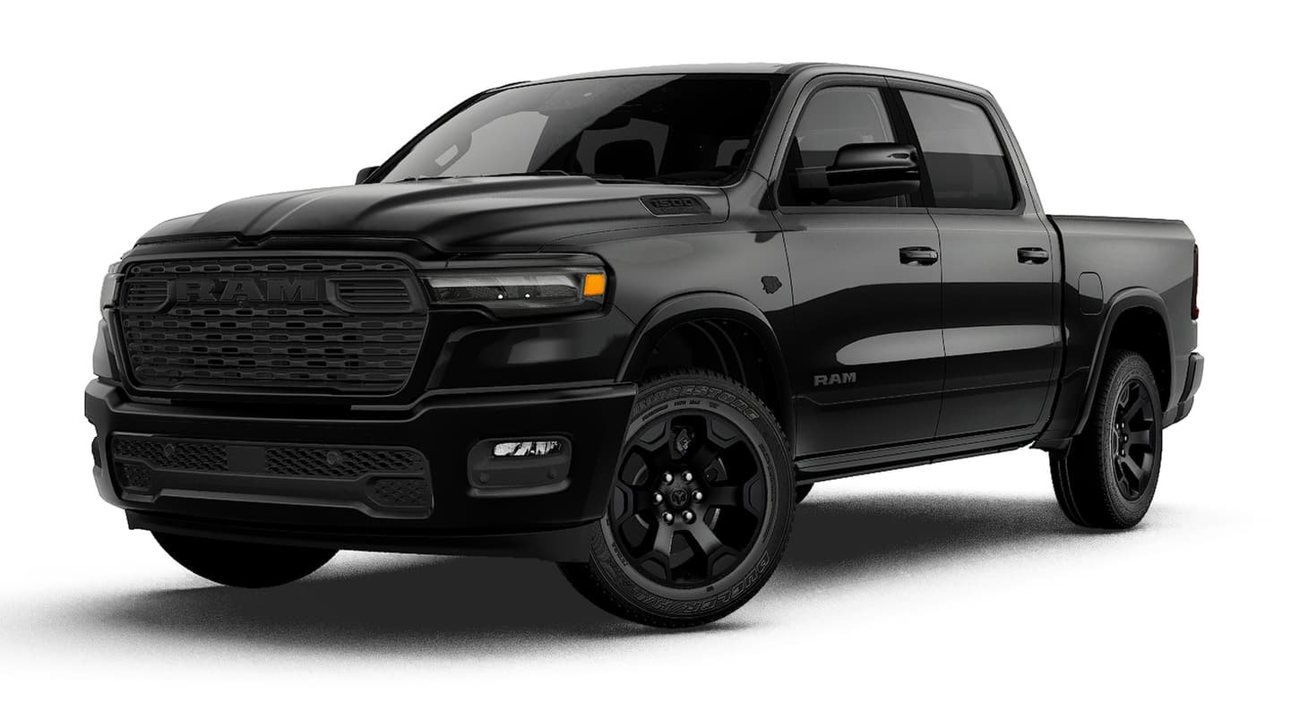 New 2027 Diamond Black Crystal Pearl-Coat Exterior Paint RAM BIG HORN image 13