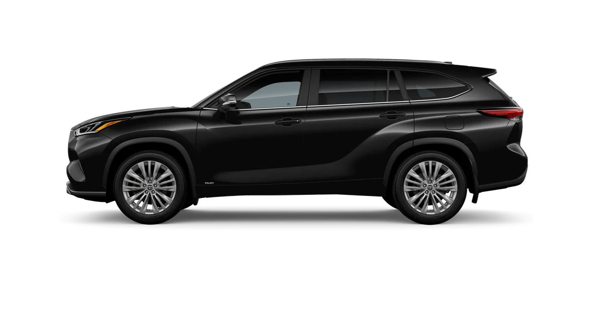 New 2026 Midnight Black Metallic Toyota Hybrid Platinum image 3