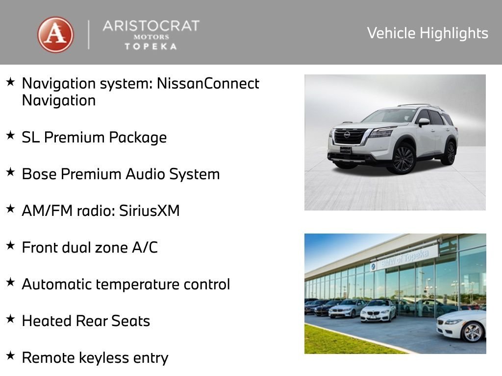 Used 2022 Nissan Pathfinder SL with VIN 5N1DR3CD4NC225496 for sale in Kansas City