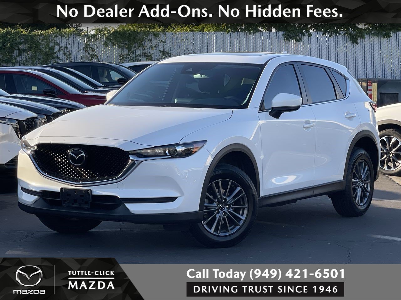Used 2020 Snowflake White Pearl Mica Mazda Touring image 1