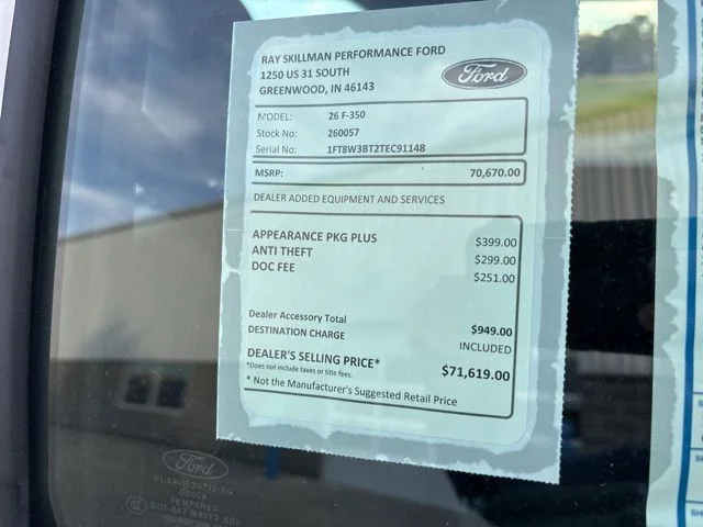 New 2026 Oxford White Ford F-350® XL image 2