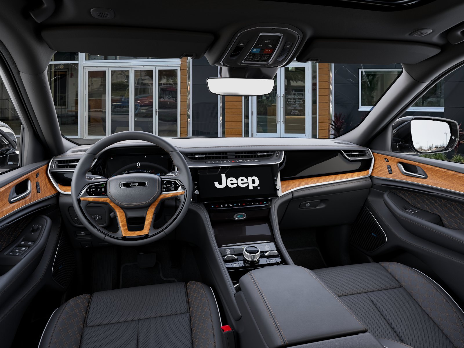 New 2026 Diamond Black Crystal Pearl-Coat Exterior Paint Jeep Summit image 48