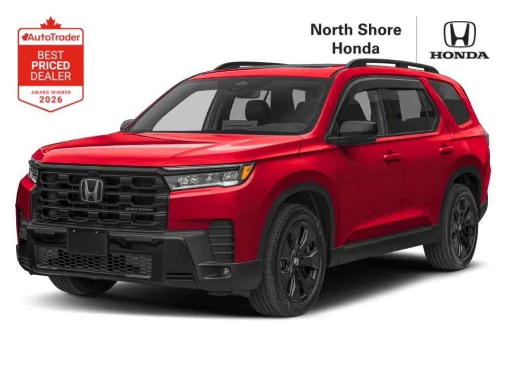 New 2026 Radiant Red Metallic II Honda BLACK EDITION Commanding presence. Unmatched comfo image 1