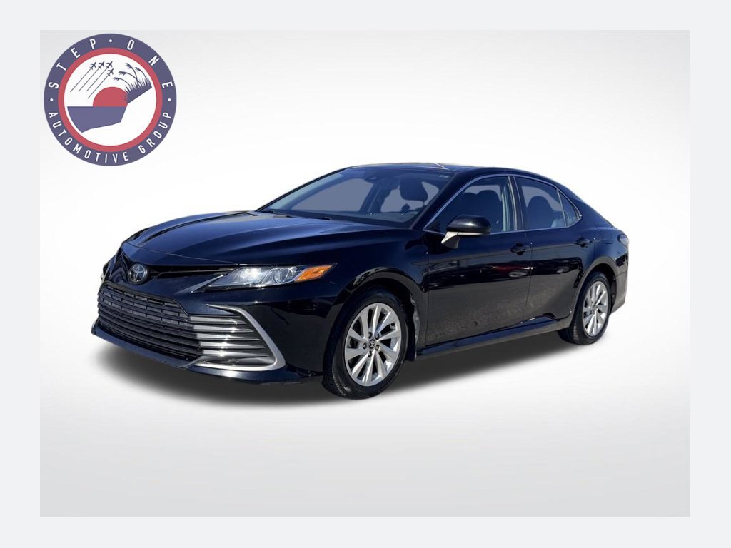 Used 2021 Black Toyota LE image 1