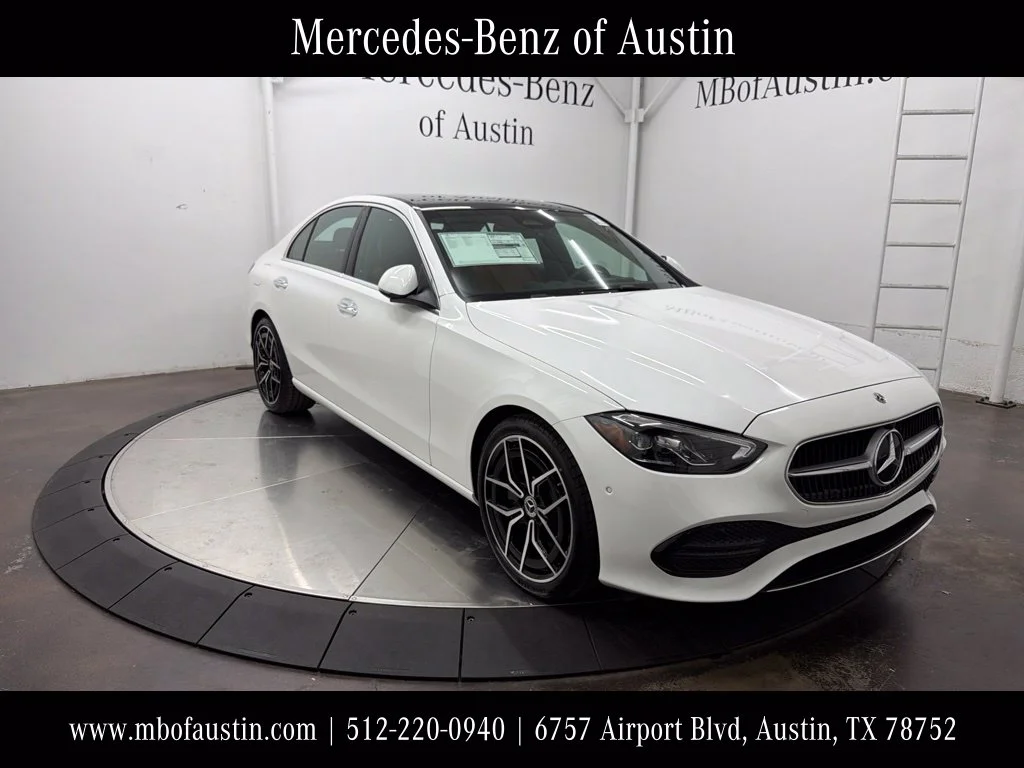 New 2027 White Mercedes-Benz C 300 image 1