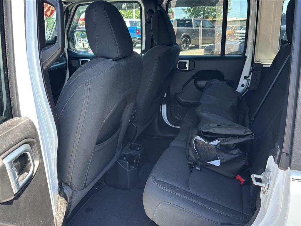 Used 2021 Bright White Clearcoat Jeep Unlimited Sport S image 16