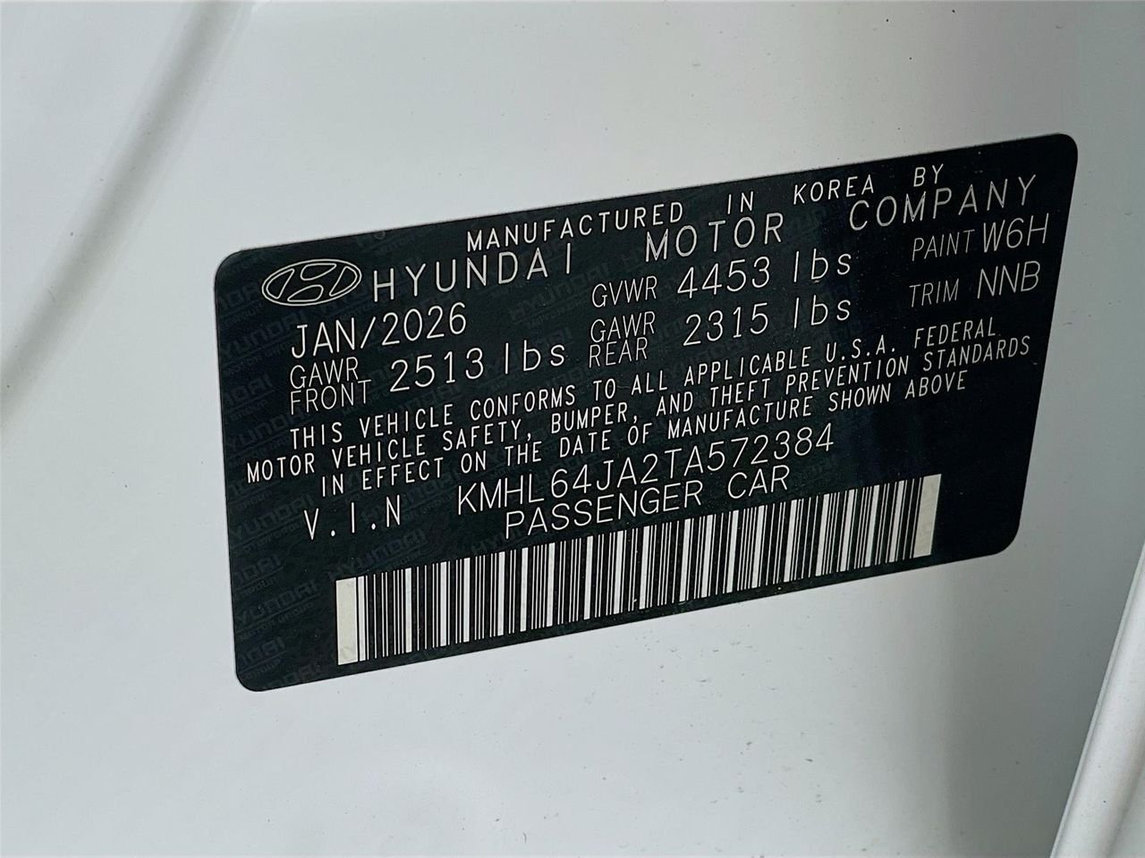 New 2026 Serenity White Hyundai SEL Sport image 20