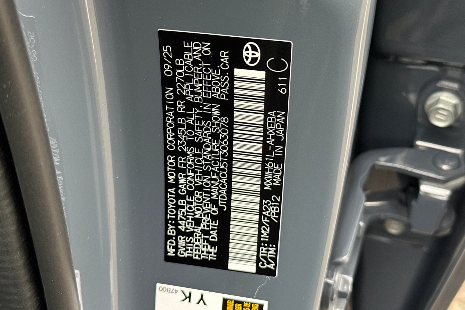 New 2026 Guardian Gray Toyota  SE image 23