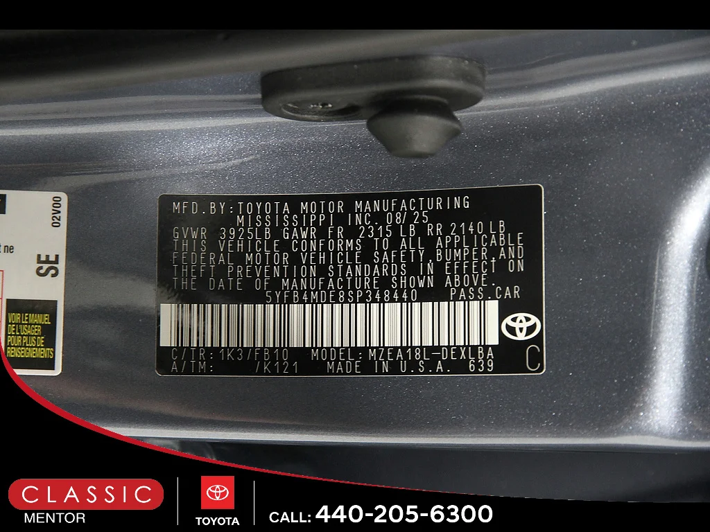 Certified Used 2025 Celestite Toyota LE image 22