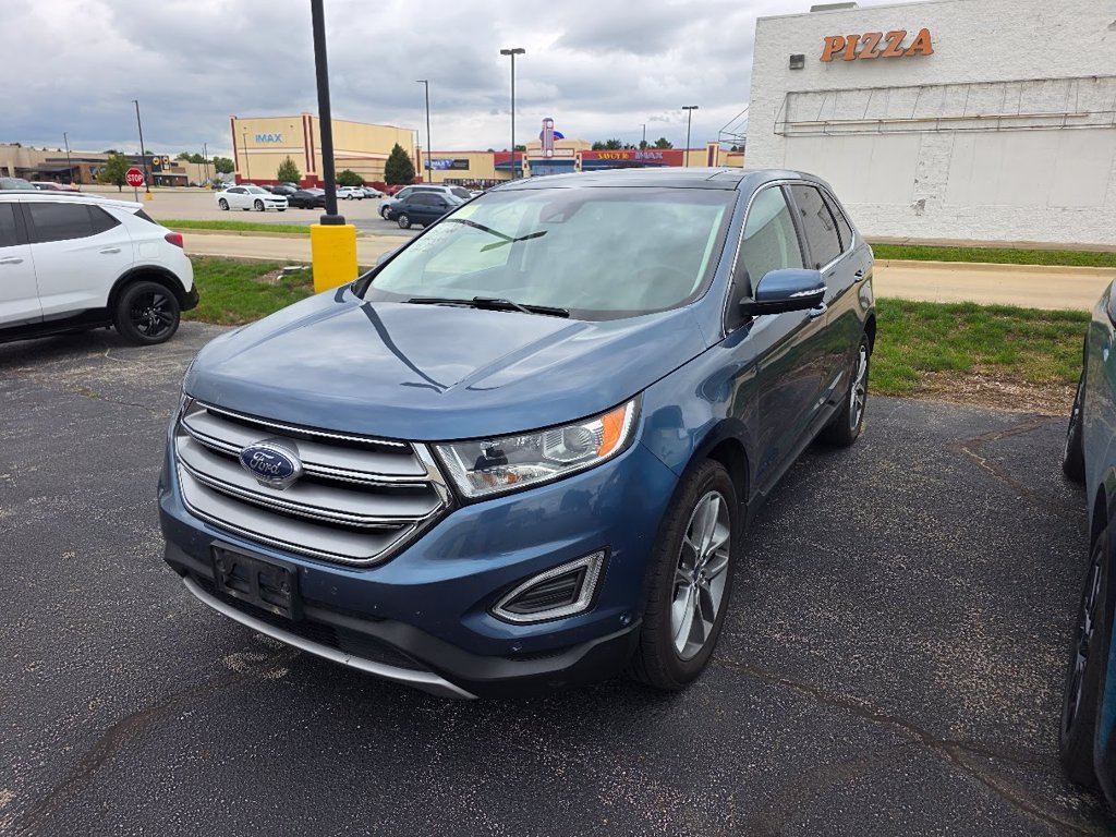 Used 2018 Blue Ford Titanium image 2