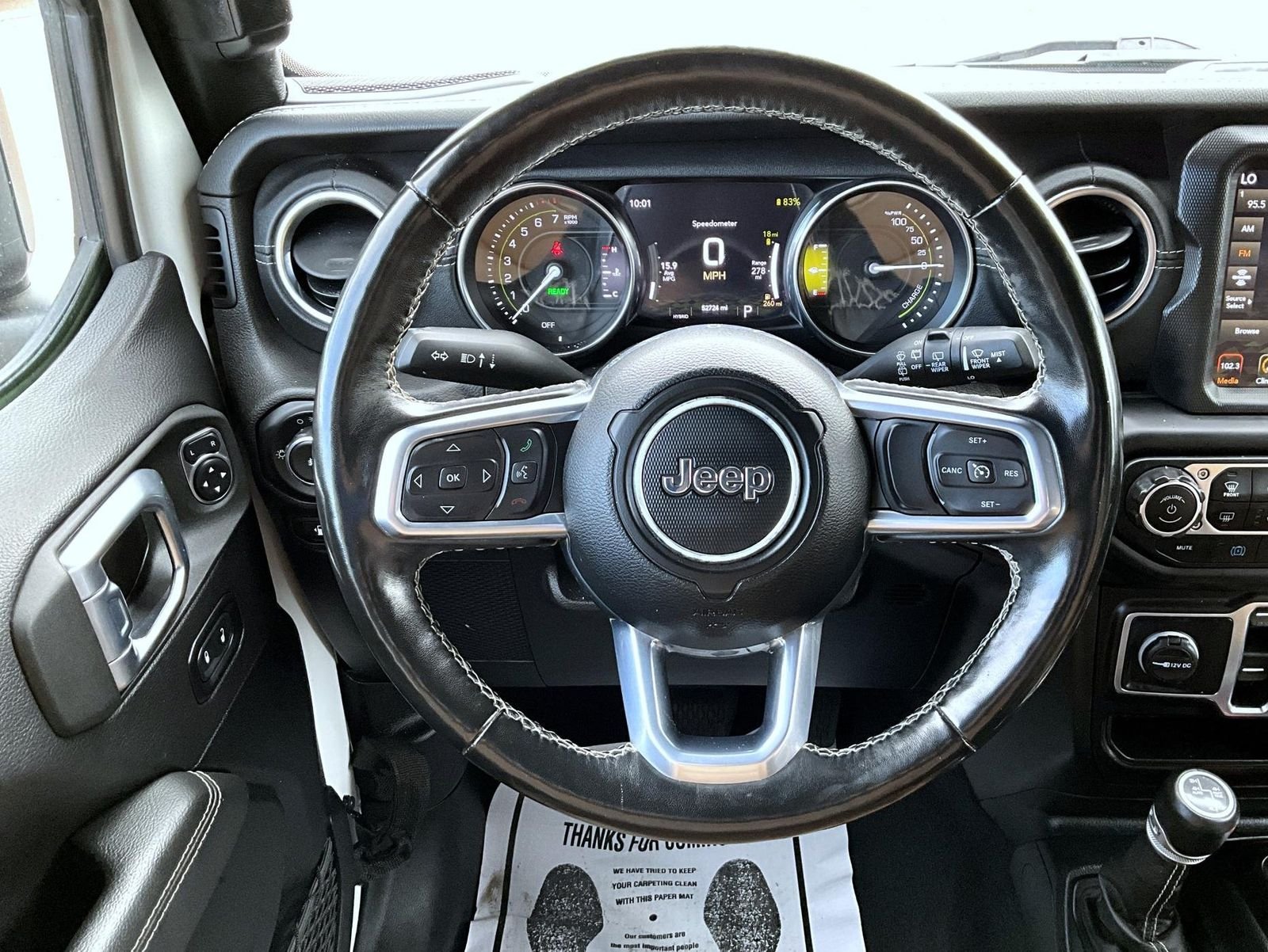 Used 2021 White Jeep Unlimited Sahara 4xe image 13