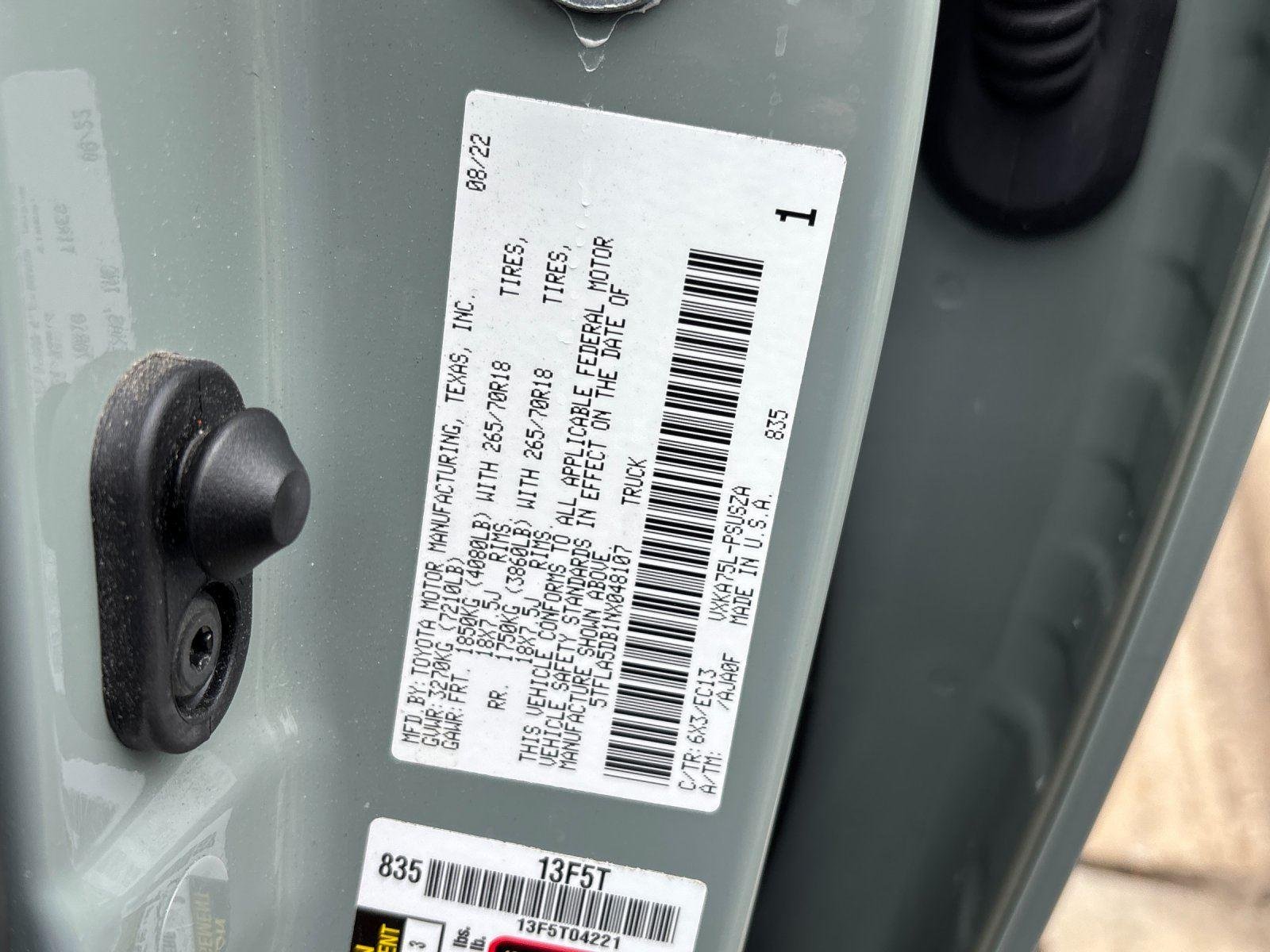 Used 2022 Lunar Rock Toyota SR5 image 12