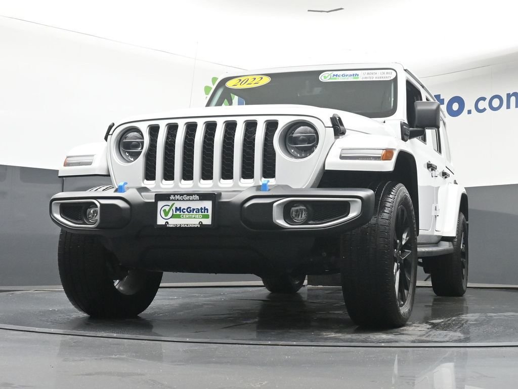 Used 2022 White Jeep Unlimited Sahara 4xe image 8