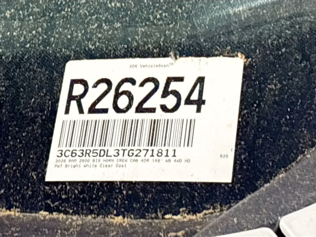 New 2026 Bright White Clear-Coat Exterior Paint RAM Big Horn image 25