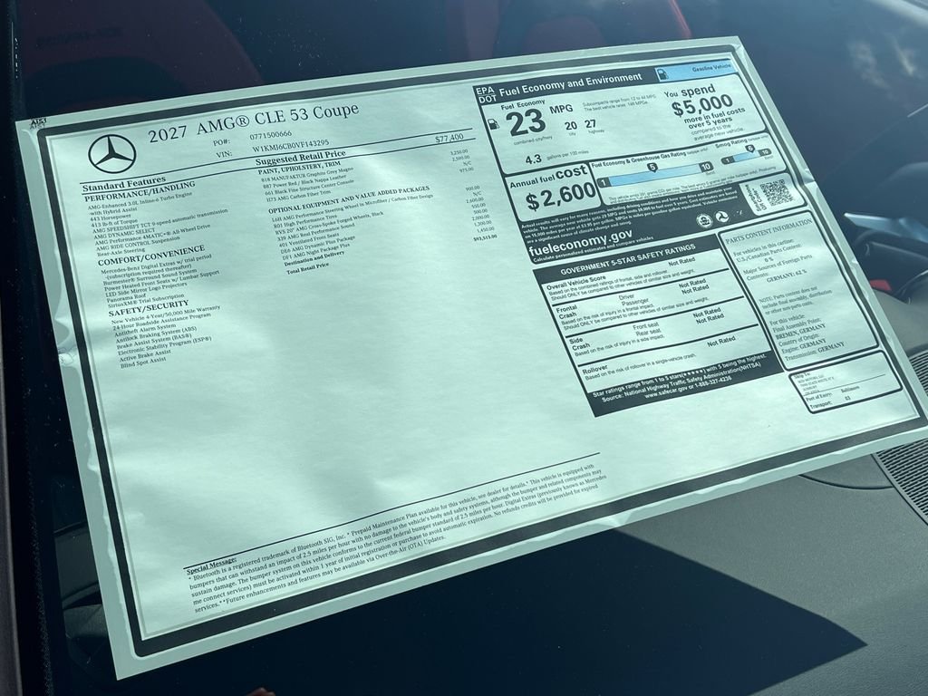 New 2027 MANUFAKTUR exclusive graphite grey magno Mercedes-Benz AMG® CLE 53 4MATIC+ Coupe image 37