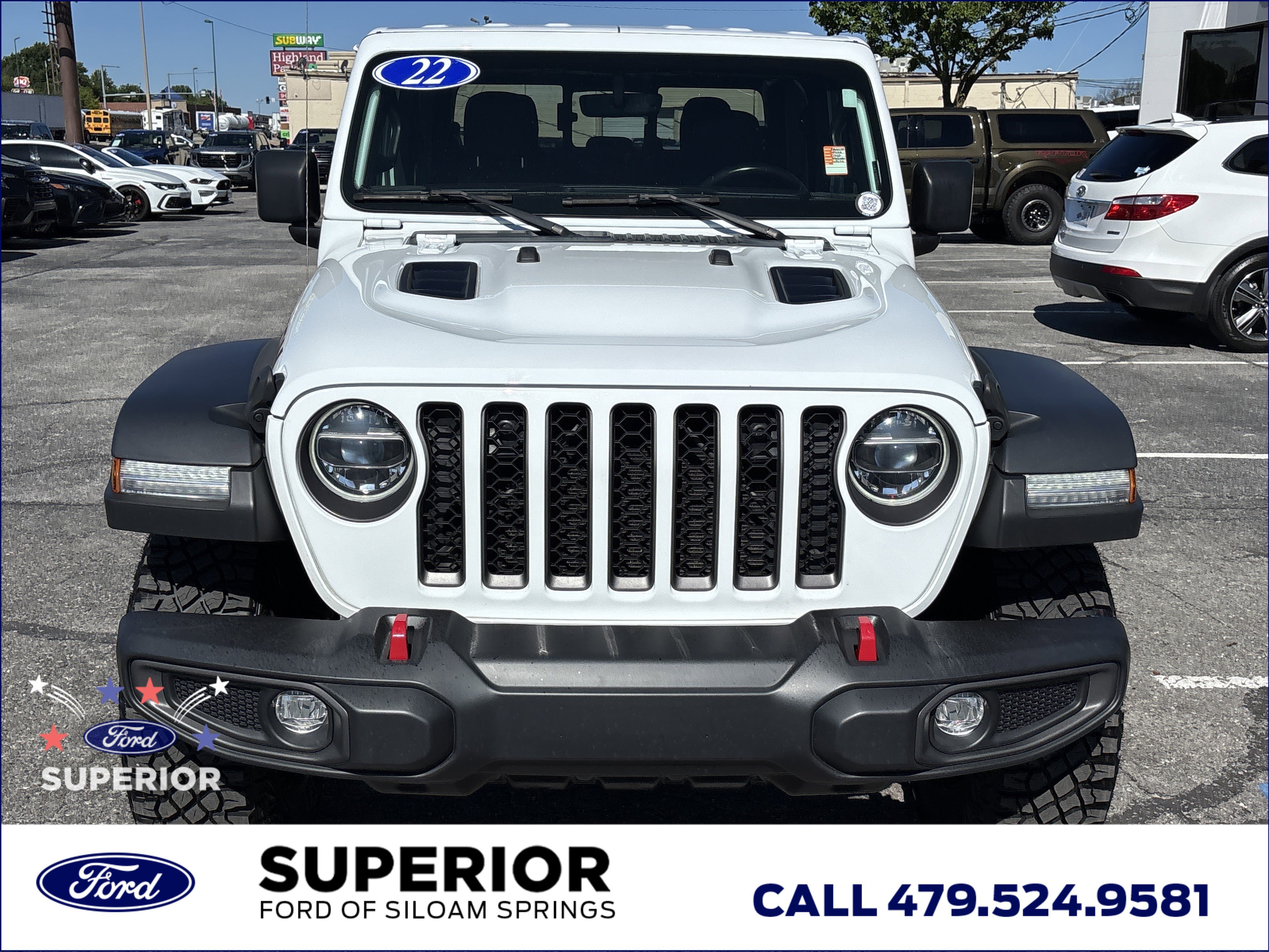 Used 2022 Bright White Clearcoat Jeep Rubicon image 10