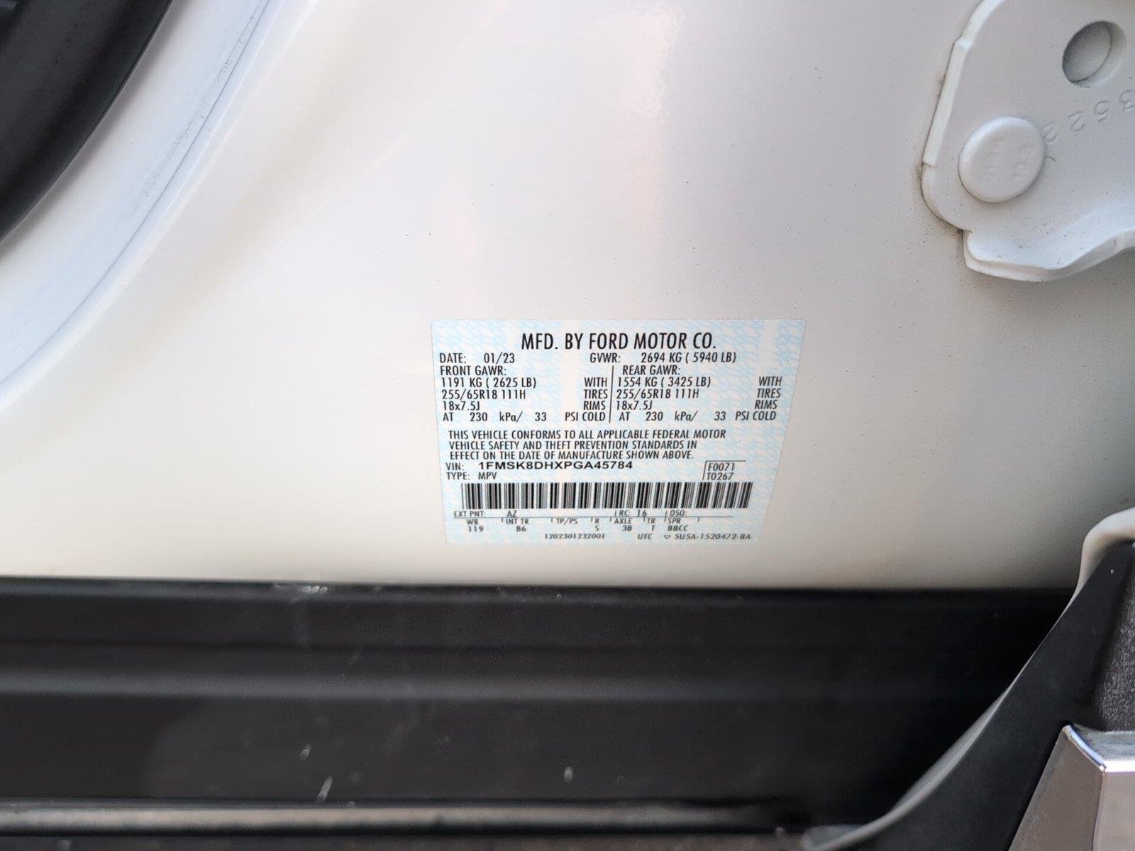 Used 2023 Star White Metallic Tri-Coat Ford XLT image 11
