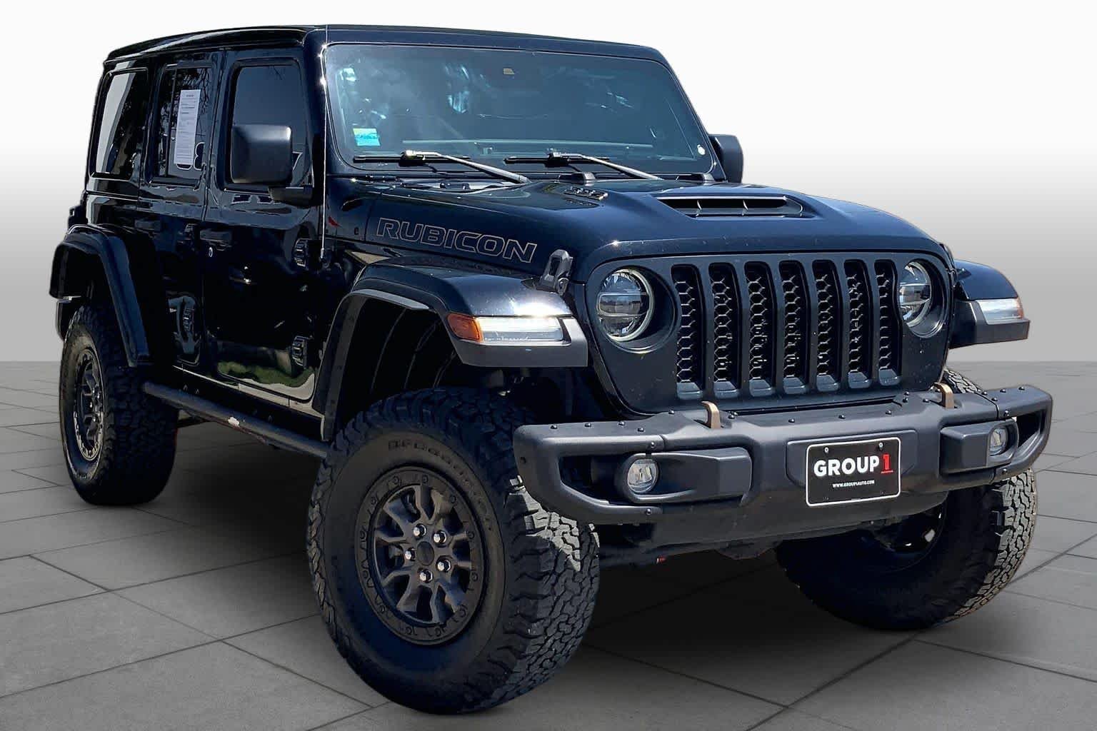 Used 2022 Black Clearcoat Jeep Unlimited Rubicon 392 image 3