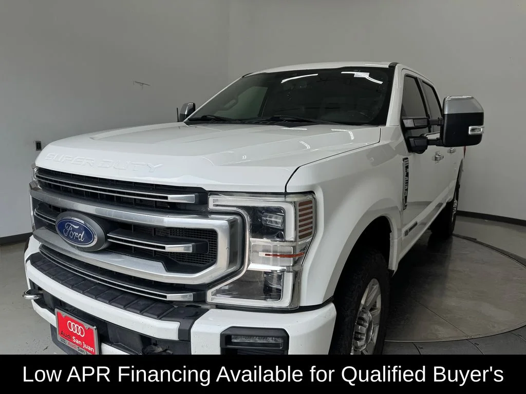 Used 2021 White Metallic Ford Platinum image 3
