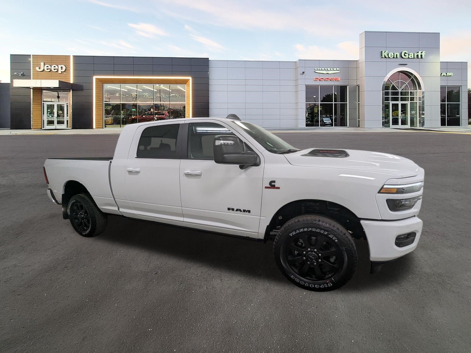 New 2026 Bright White Clear-Coat Exterior Paint RAM Laramie image 3