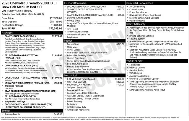 Used 2023 Northsky Blue Metallic Chevrolet LT image 5