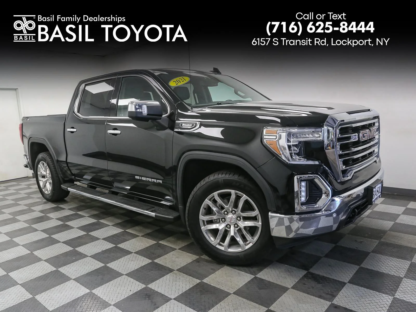 Used 2021 Onyx Black GMC SLT image 1