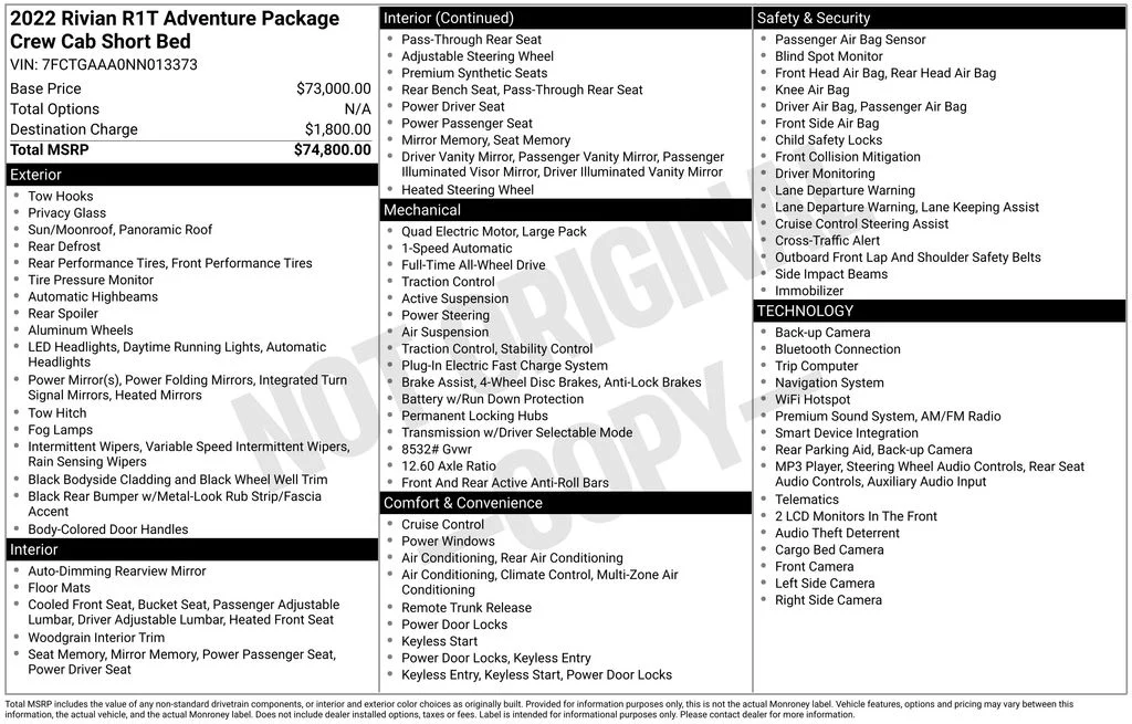 Used 2022 White Rivian Adventure image 41