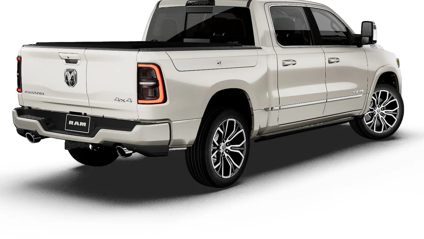 New 2027 Ivory White Tri-Coat Pearl-Coat Exterior Paint RAM Tungsten image 2