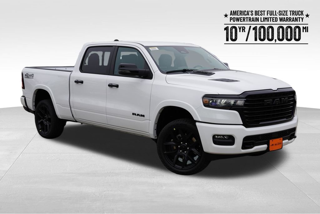 New 2026 Bright White Clear-Coat Exterior Paint RAM Laramie image 1