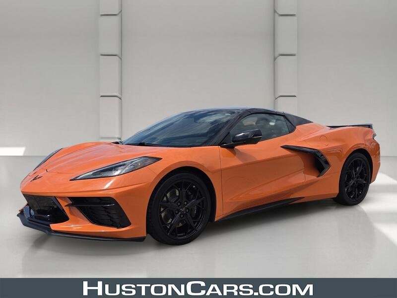 Used 2022 Orange CHEVROLET 2DR STINGRAY CONV W/3LT image 1
