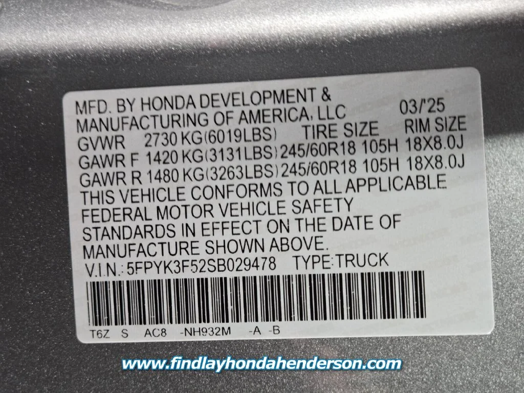 2025 Honda Ridgeline RTL - Photo 13