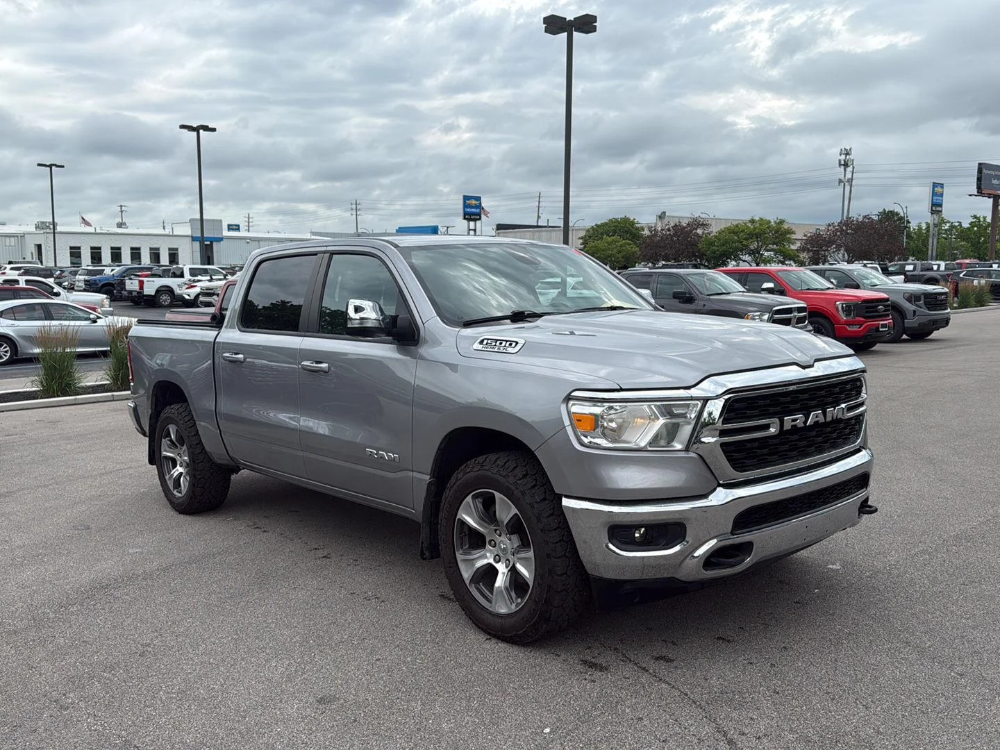 Used 2022 Billet Silver Metallic Ram Big Horn image 1