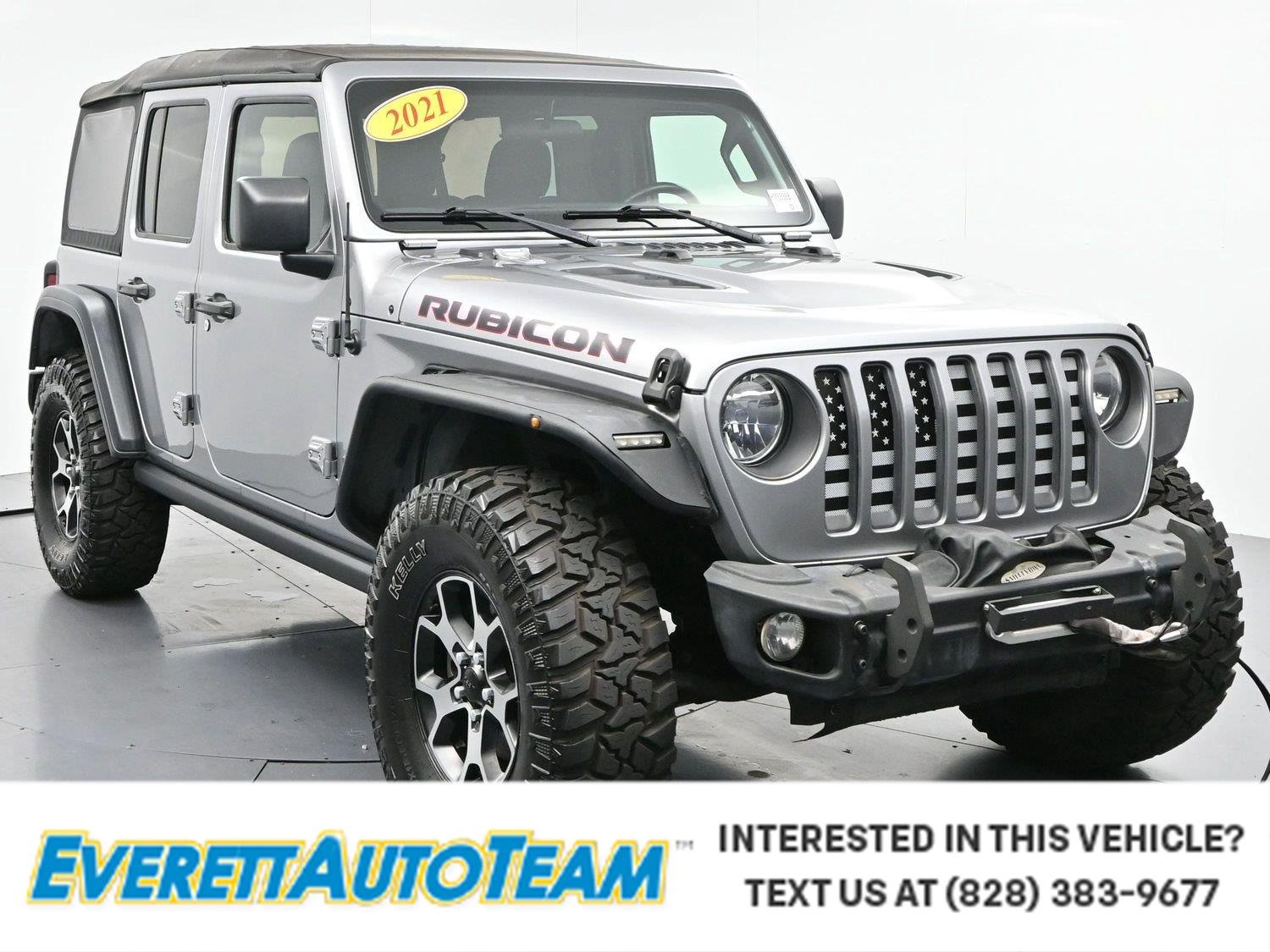 Used 2021 Billet Silver Metallic Clearcoat Jeep Unlimited Rubicon image 1