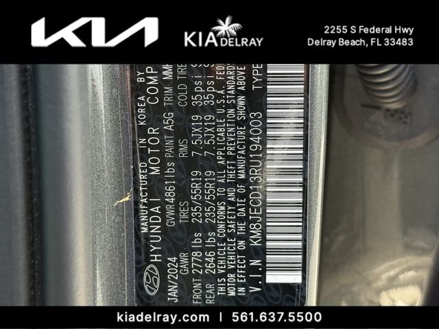 Used 2024 Gray Hyundai Limited image 36