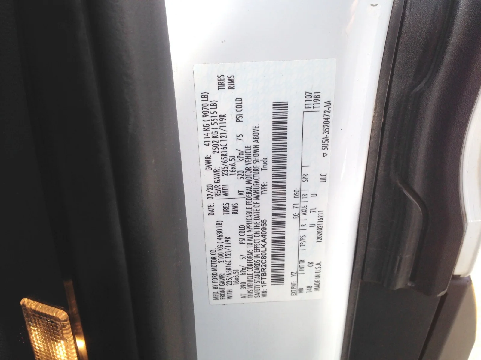 Used 2020 Oxford White Ford w/ rearCam image 66