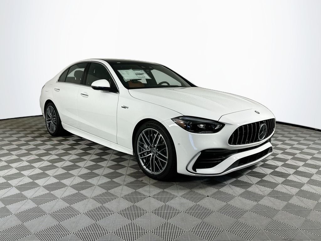 New 2026 Polar White Mercedes-Benz C 43 AMG® image 1