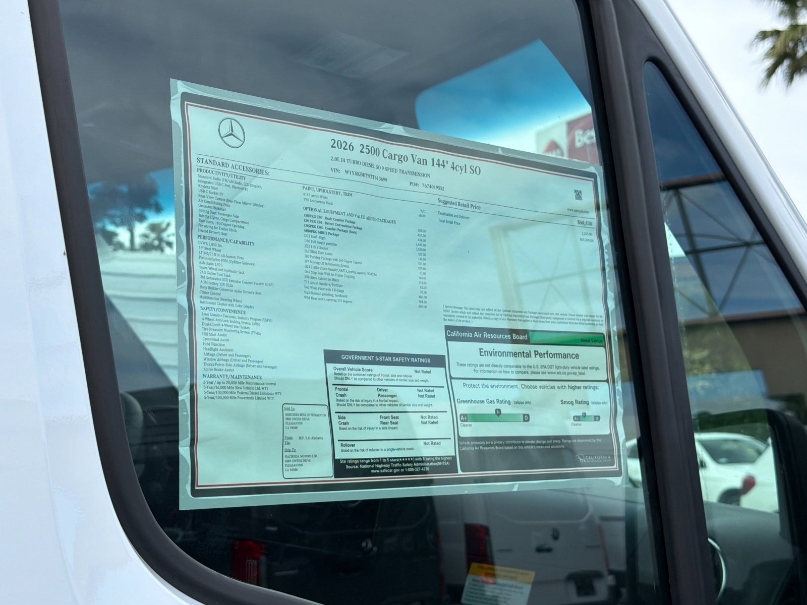 New 2026 Arctic White Mercedes-Benz 2500 High Roof SO Diesel 144 WB image 26