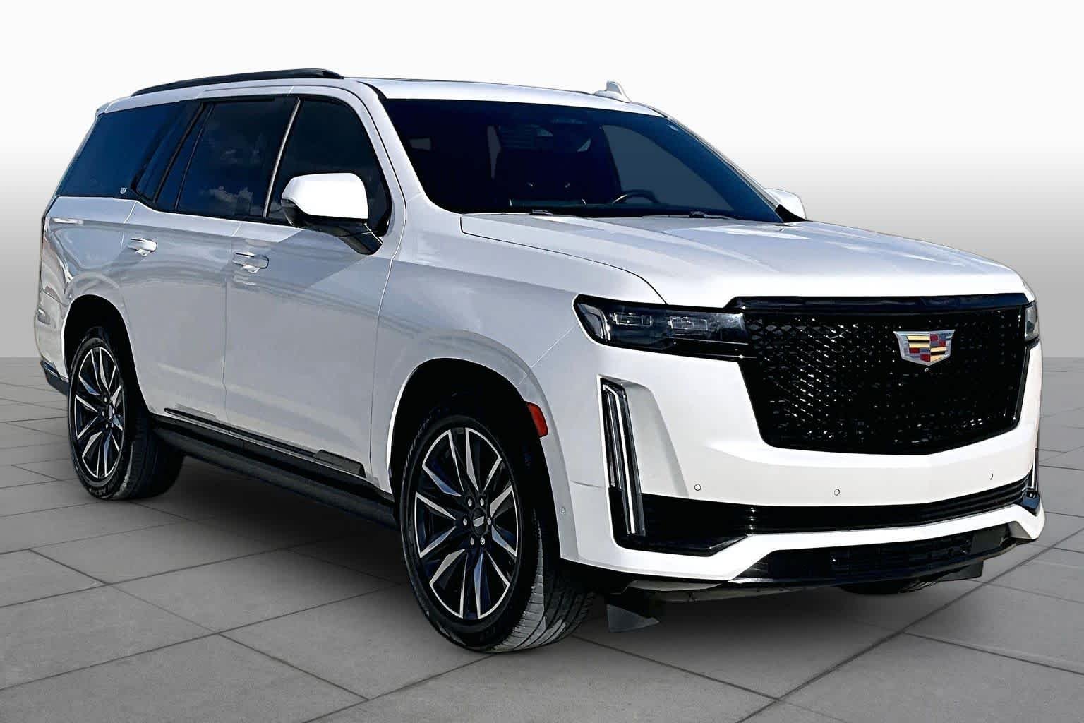 Used 2021 Crystal White Tricoat Cadillac Sport image 3
