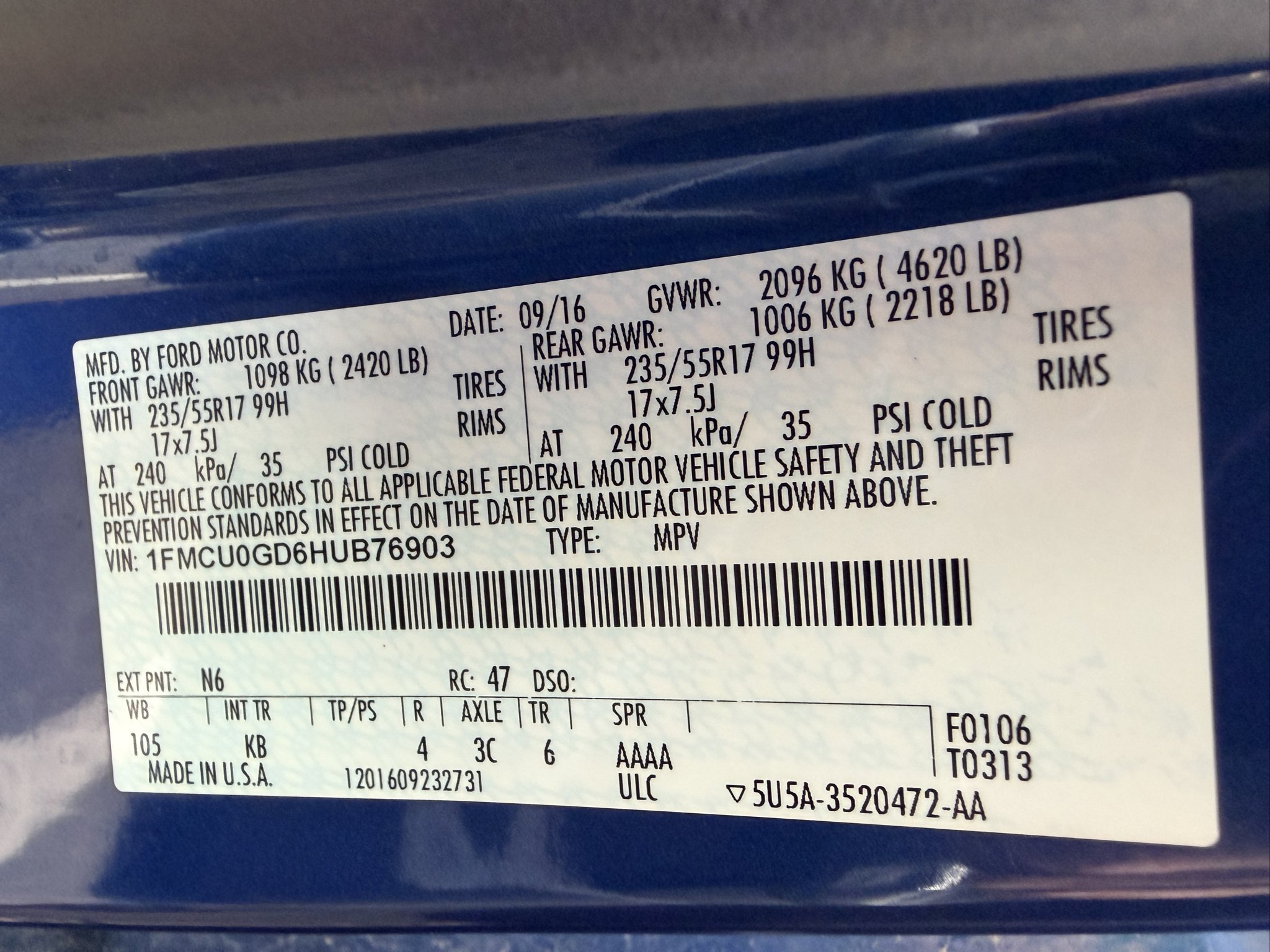 Used 2017 Ruby Red Metallic Tinted Clearcoat Ford SE image 19