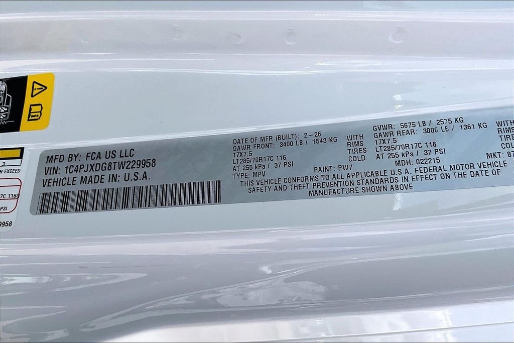 New 2026 Jeep Wrangler Willys 4D Sport Utility