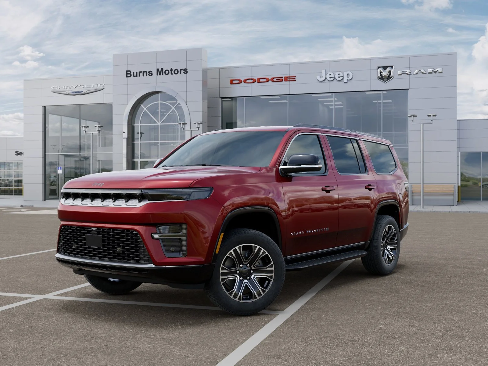 New 2026 Velvet Red Pearl-Coat Exterior Paint Jeep 4x2 image 1