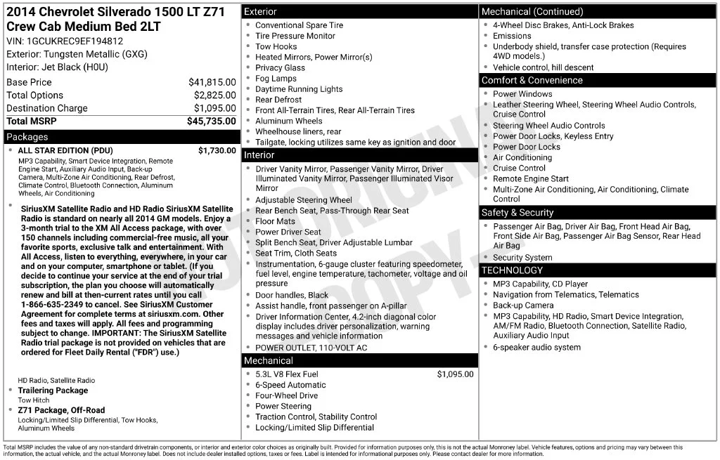 Used 2014 Gray Chevrolet LT image 2