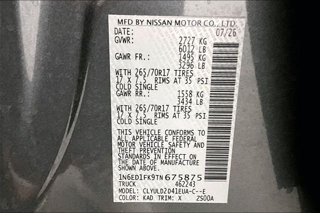 New 2026 Gun Metallic Nissan PRO-4X image 40