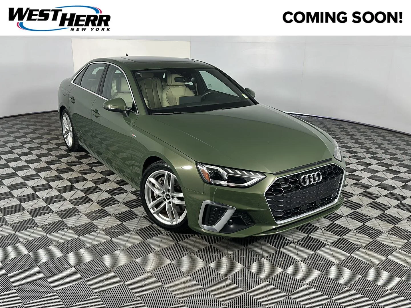 Used 2024 District Green Metallic Audi S line Premium image 1