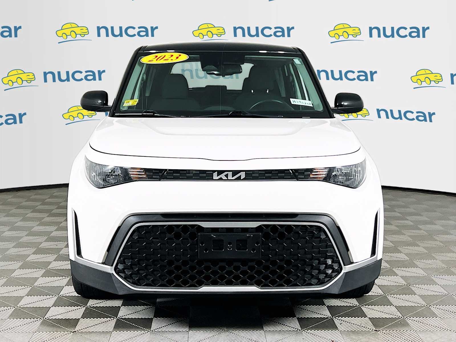 Used 2023 Clear White w/Black Roof Kia S image 2
