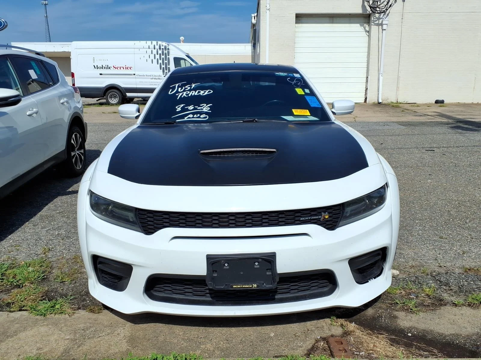 Used 2020 White Knuckle Clearcoat Dodge Scat Pack Widebody image 2
