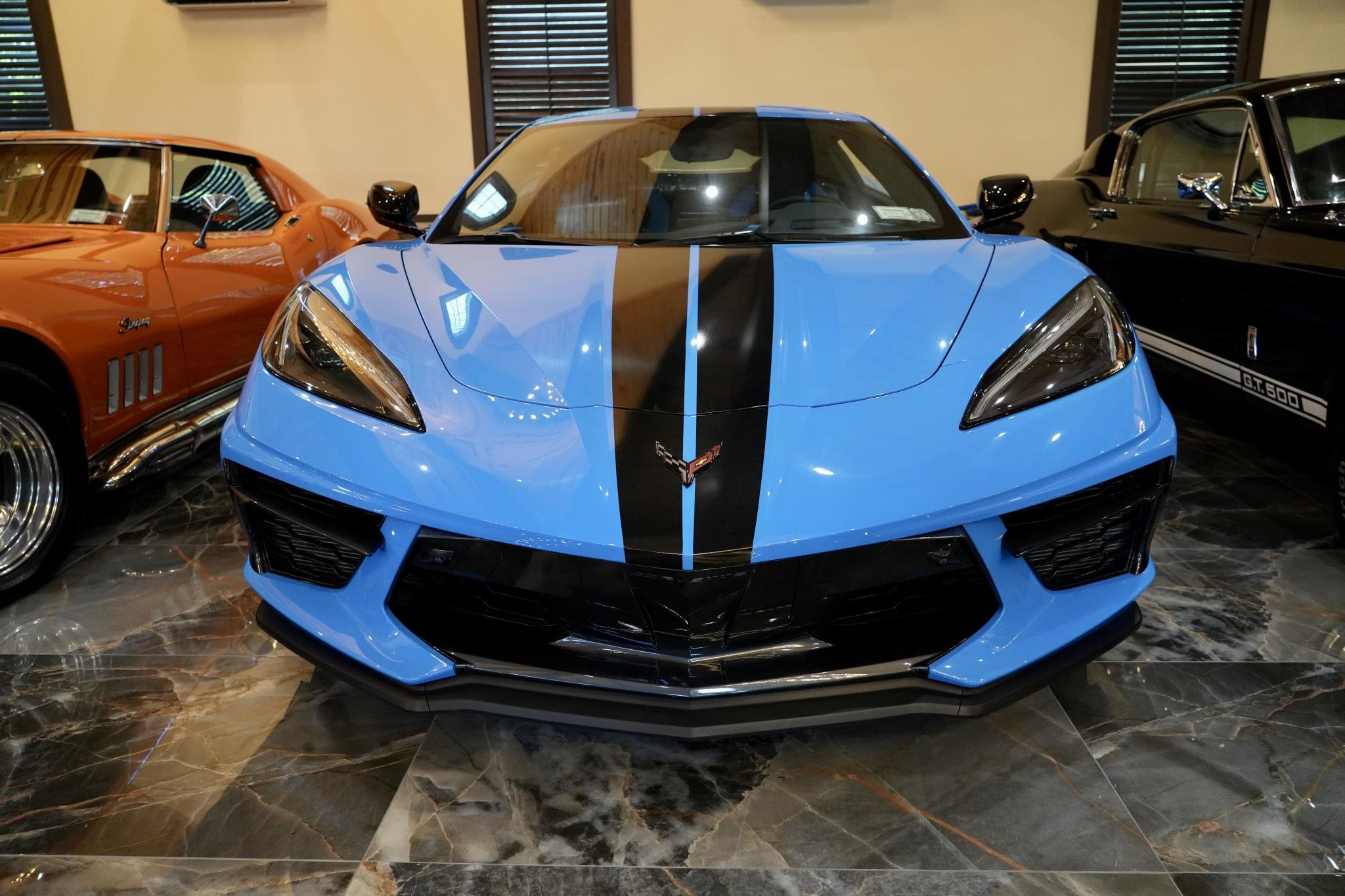 Used 2021 Rapid Blue Chevrolet 2dr Stingray Cpe w/3LT image 16