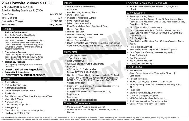 Used 2024 Sterling Gray Metallic Chevrolet 3LT image 30