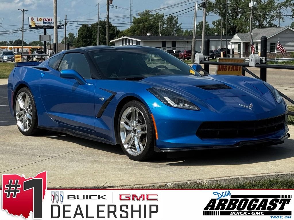 Used 2016 Laguna Blue Metallic Tintcoat Chevrolet Stingray image 1