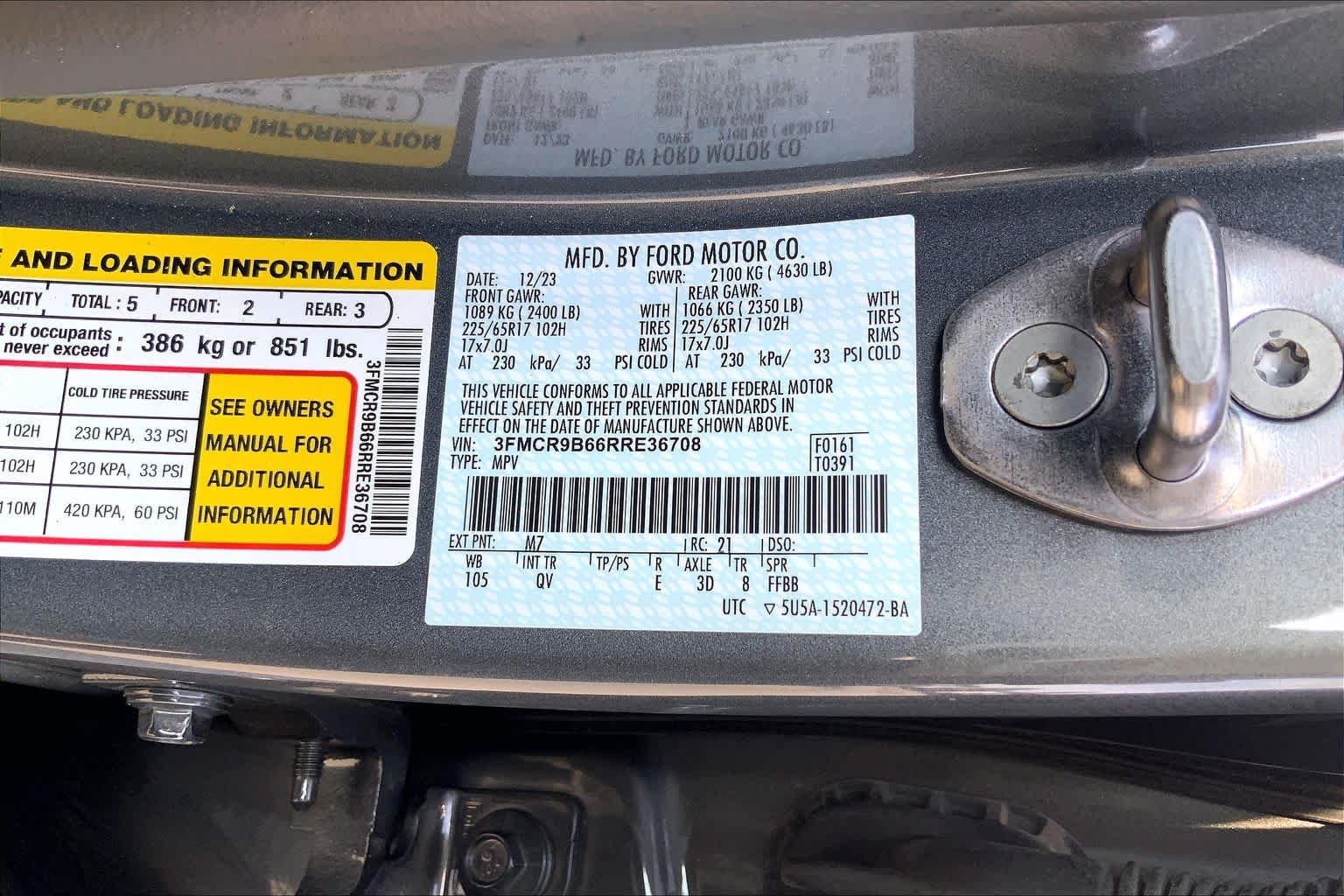 Used 2024 Carbonized Gray Metallic Ford Big Bend image 30